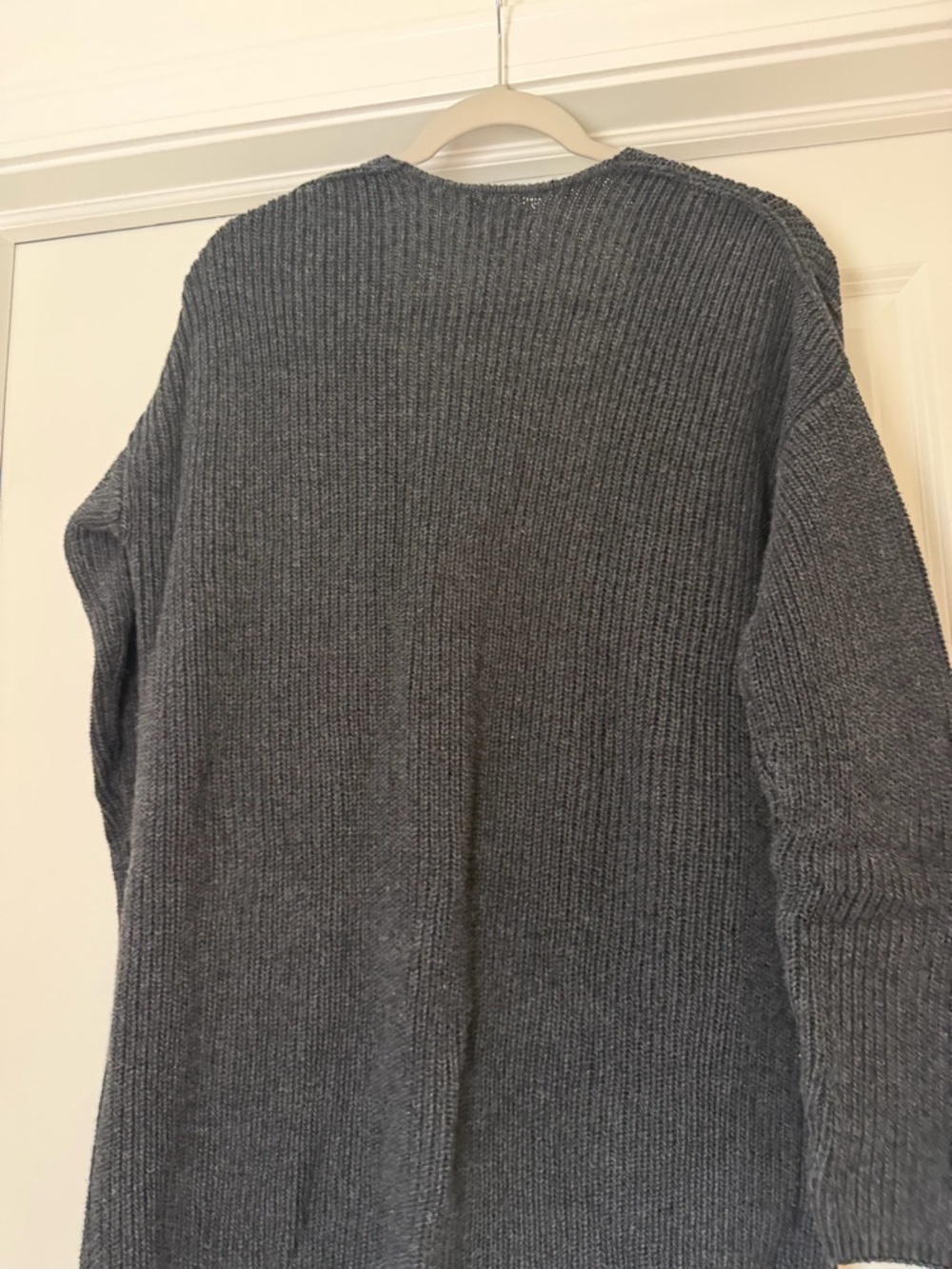 Universal Thread Gray Open-Front Ribbed Cardigan - Picture 4 of 4